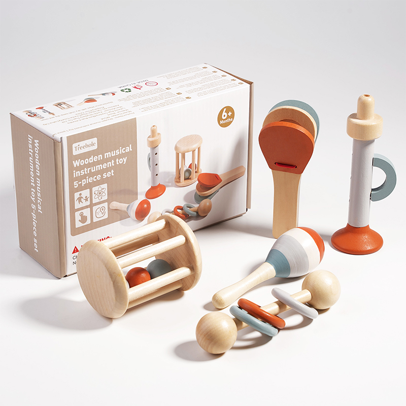 Natural Wooden Rattle Toy Set  - Musical Instrument Harmonium review and price