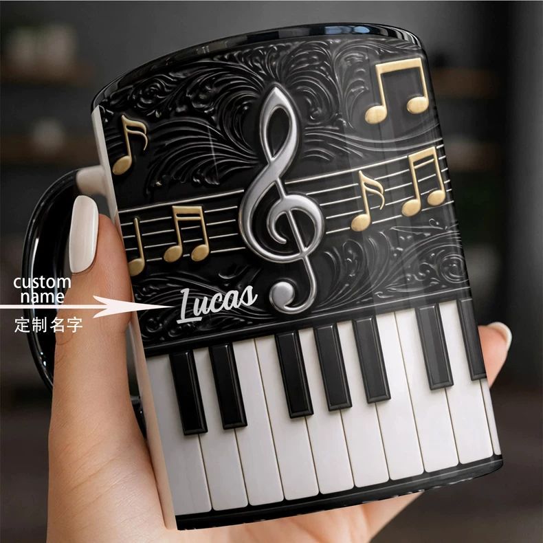 Personality Piano Ceramic Mug  - Musical Instrument And Names review and price